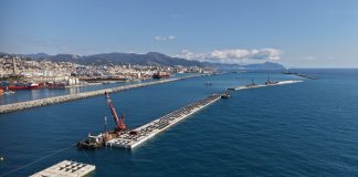 Nuova Diga Foranea di Genova, posato il nuovo cassone: raggiunti i 1.670 metri di estensione