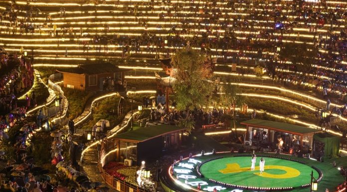 Cina: Guizhou, Land Fingerprint Concert anima antica cittadina di Shexiang (1)