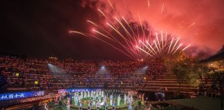 Cina: Guizhou, Land Fingerprint Concert anima antica cittadina di Shexiang (2)