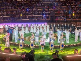 Cina: Guizhou, Land Fingerprint Concert anima antica cittadina di Shexiang (3)