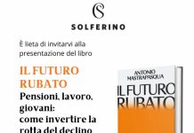 Giovedì 8 ottobre a Roma la presentazione del libro “Il futuro rubato” di Antonio Mastrapasqua