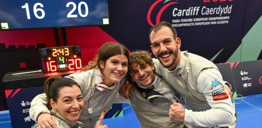 Europei Paralimpici di Cardiff 2026, l’Italia è subito d’oro: il Mixed Team di fioretto si laurea campione d’Europa