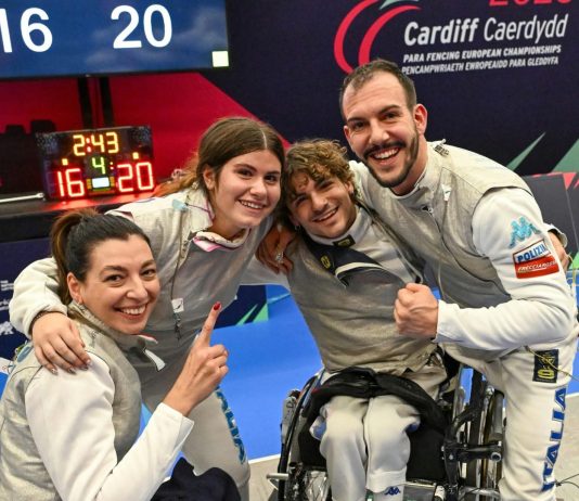 Europei Paralimpici di Cardiff 2026, l’Italia è subito d’oro: il Mixed Team di fioretto si laurea campione d’Europa