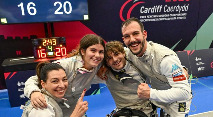 Europei Paralimpici di Cardiff 2026, l’Italia è subito d’oro: il Mixed Team di fioretto si laurea campione d’Europa