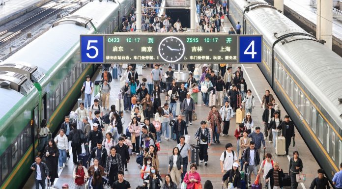 Cina: aumentano i rientri in treno con la fine delle festività nazionali (1)