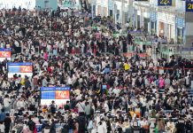Cina: aumentano i rientri in treno con la fine delle festività nazionali (2)