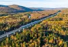 Cina: treni ad alta velocità tra le foreste autunnali di Yichun (1)