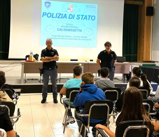 Caltanissetta, “Una vita da social – action week”: la Polizia di Stato incontra gli studenti nisseni