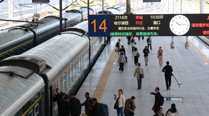 Cina: anziani in treno da Harbin a Haikou per sfuggire al freddo invernale (3)