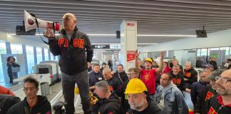Terminata l’occupazione dell’aeroporto di Genova dei lavoratori dell’ex Ilva di Cornigliano