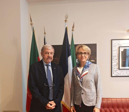 Liguria, Bucci incontra l’ambasciatrice francese in Italia Anne-Marie Descôtes