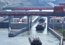 Cina: traffico merci sul canale Pinglu supera il milione di tonnellate (1)