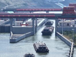 Cina: traffico merci sul canale Pinglu supera il milione di tonnellate (1)