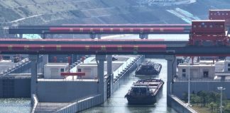 Cina: traffico merci sul canale Pinglu supera il milione di tonnellate (1)