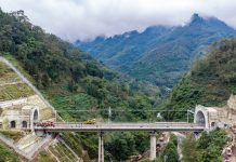 Cina: completata la posa dei binari della ferrovia ad alta velocità Chongqing-Kunming (2)