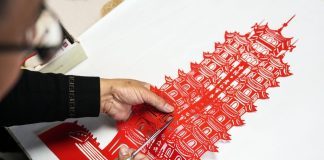 Cina: Gansu, artigiano racconta la Lunga Marcia attraverso ritagli di carta (1)