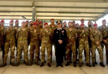 Carabinieri, il Generale Claudio Domizi visita lo Squadrone Cacciatori nella base di Sigonella