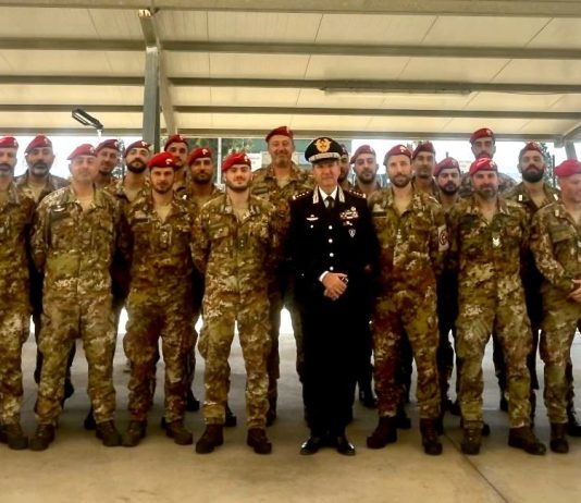 Carabinieri, il Generale Claudio Domizi visita lo Squadrone Cacciatori nella base di Sigonella