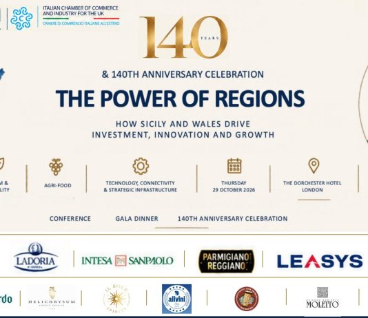 La Camera di Commercio e Industria Italiana per il Regno Unito celebra i suoi 140 anni di storia