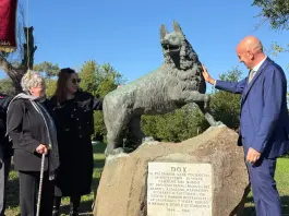 A Roma una statua per il cane Dox, poliziotto a quattro zampe entrato nella storia