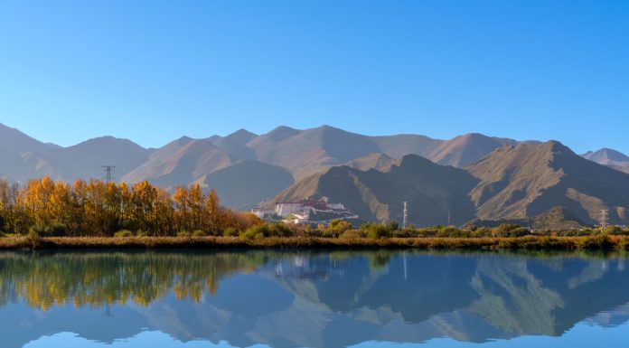 Cina: paesaggi d’autunno nelle zone umide di Lhalu a Lhasa (2)