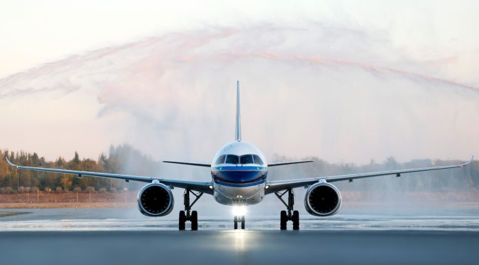 Cina: primo volo commerciale del C919 verso Yinchuan (1)
