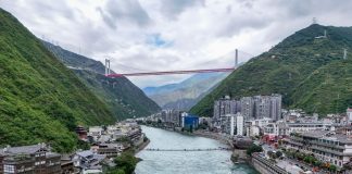 Cina: Sichuan, immagini aeree dei luoghi storici della Lunga Marcia (2)