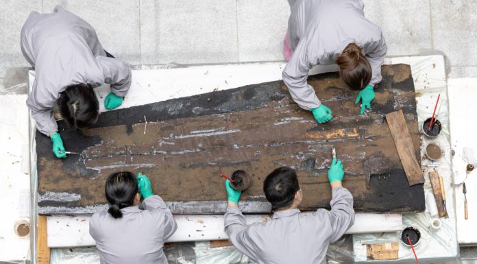 Cina: a Jingzhou attività di restauro conservano il patrimonio culturale (3)