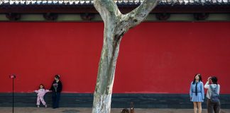 Cina: Hangzhou, turisti visitano museo delle rovine del Palazzo Deshou (3)