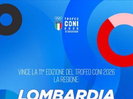 Trofeo Coni, la Lombardia concede il bis. Riva: “Successo che ci riempie di orgoglio, vince ancora lo sport dei territori”