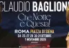 Claudio Baglioni live a Roma con “CHE NOTTE È QUESTA!”: 7 concerti a Piazza di Siena