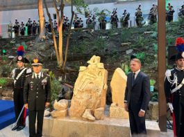Inaugurato nel giardino del MASAF a Roma il monumento dedicato a tutti i forestali d’Italia