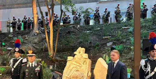 Inaugurato nel giardino del MASAF a Roma il monumento dedicato a tutti i forestali d’Italia